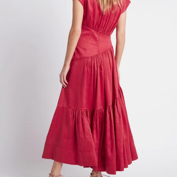 AJE Euphoria Reflections MIDI Dress • Rouge • Size 12 • RRP $595 - Picture 6 of 13